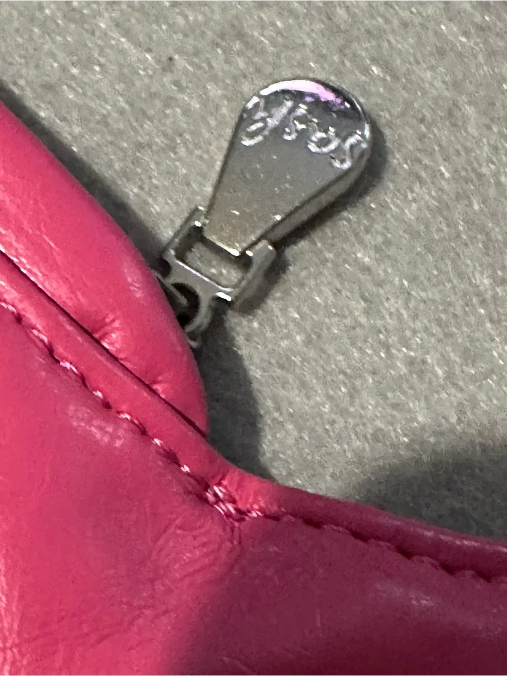 Fuchsia Crescent Hobo Shoulder Bag